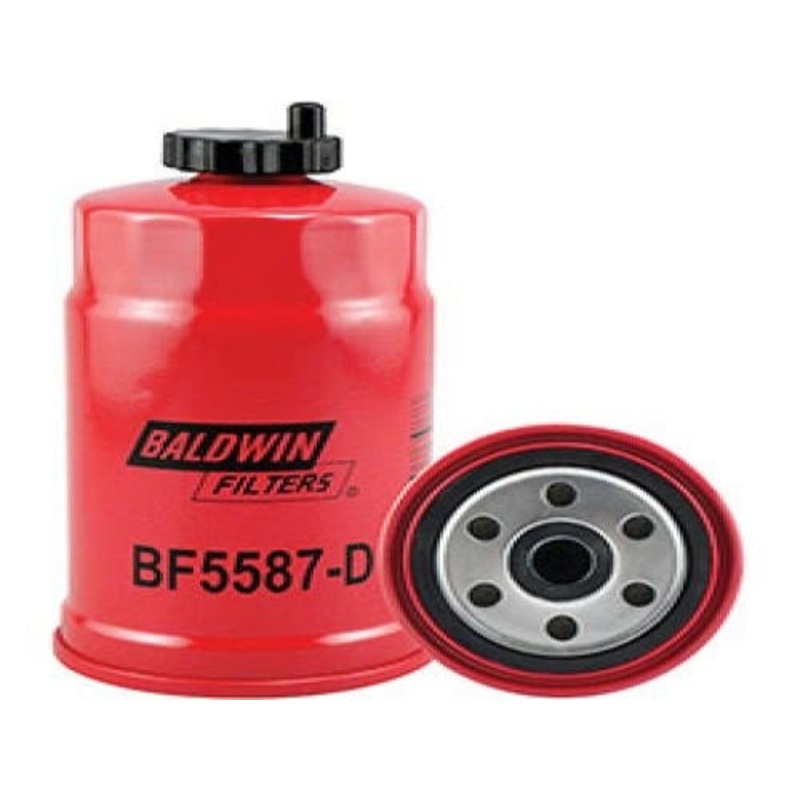 Baldwin Fuel Filter with Drain Secondary fits New Holland TD80D TD90D TD95D 9842392 fits Case 47135707 fits Massey Ferguson 4225 WK842/2