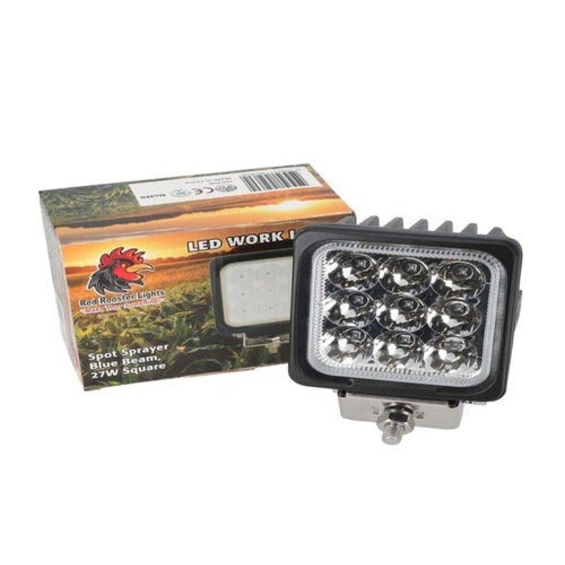 LED Work Light - 27W Sprayer Square Blue Spot Beam