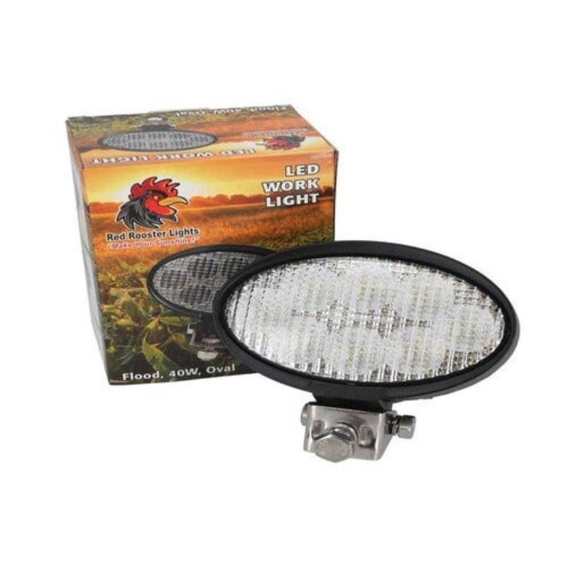 LED Work Light - 40W Oval Flood Beam