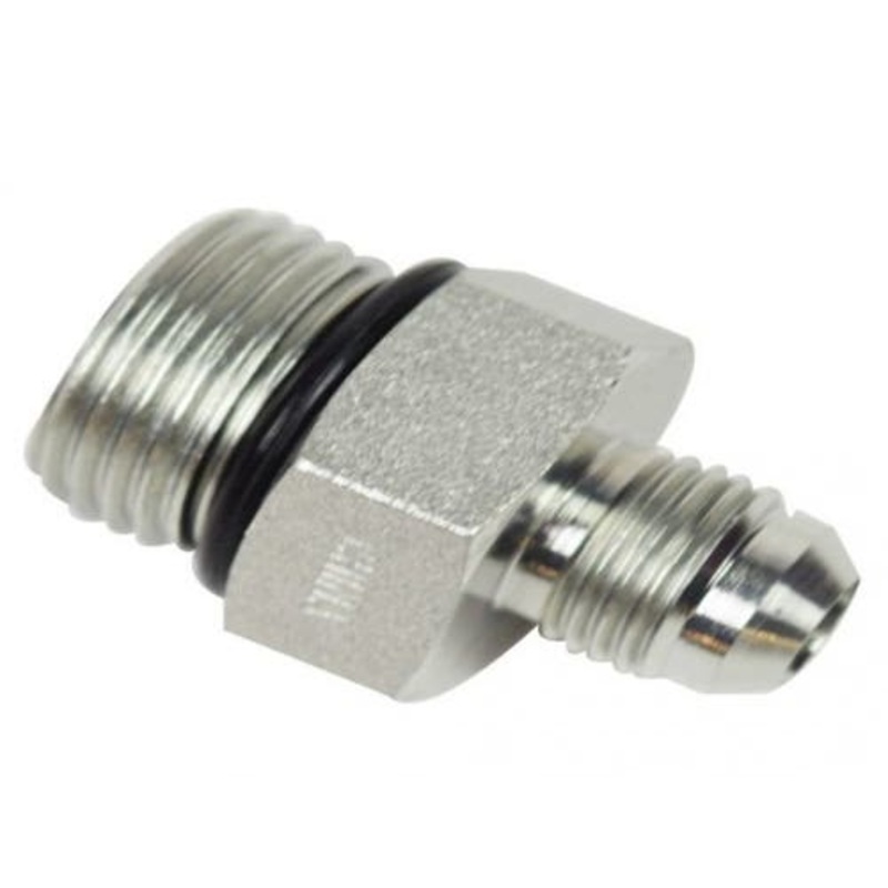 Brennan 6400-06-10 Hydraulic Adapter-Straight 3/8" Tube OD JIC 37 Male x 5/8"-14 Male O-Ring Boss