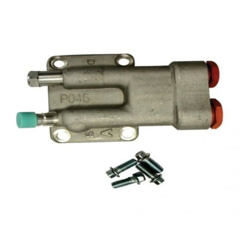 Manifold - AC Compressor fits John Deere 300D 444H 540E 548E 640E 644G 648E 653E 700J 740E 748E 748G 750C 750J 770B 4755 4955 4560 4760 4960 RE55423