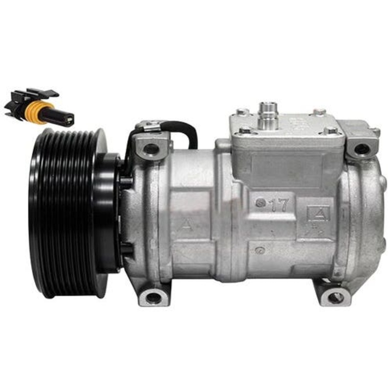 Air Conditioning Compressor- OE Denso without Manifold fits John Deere 300 444 444H 544 644 670 700J 750 750C 750J 762A 762B 770 850 850J AT168543