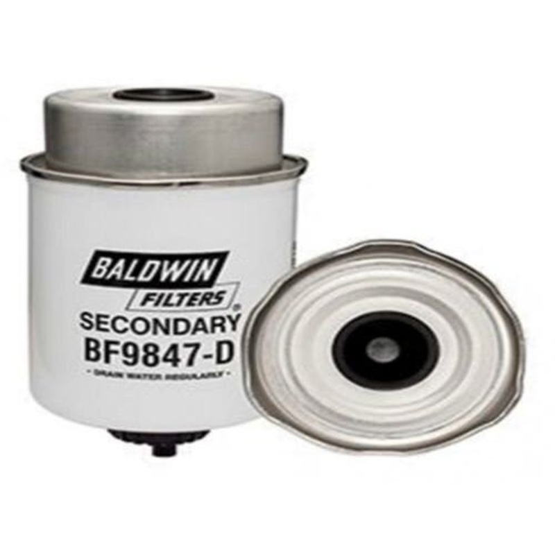 Baldwin Secondary Filter with Drain - Fuel/Water Separator fits John Deere 4520 4720 5075M RE533026 fits Massey Ferguson fits Caterpillar 233-9856