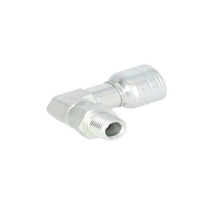 Eaton Weatherhead 06Z-M06 Hydraulic Fitting #6 Male Pipe Swivel 90 Elbow 3/8" - 18