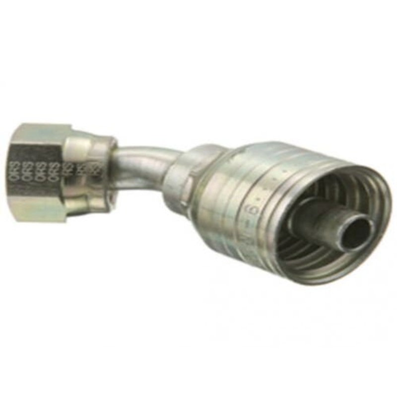 Eaton Weatherhead 06Z-L66 Hydraulic Fitting #6 Female For-Seal Swivel 45 Elbow 1-1/16" - 16