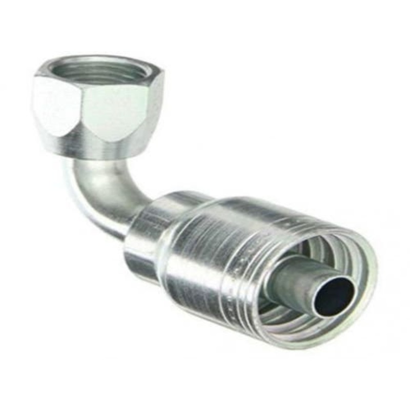 Eaton Weatherhead 08Z-668 Hydraulic Fitting #8 Hose #6 Female JIC Swivel 90 Elbow 3/4" - 16