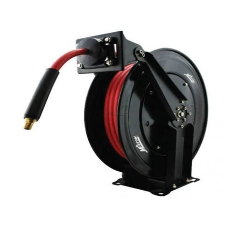 Milton Air Tool - 50 Foot 3/8" Auto Retracting Air Hose Reel fits Tools Air Compressor Accessories