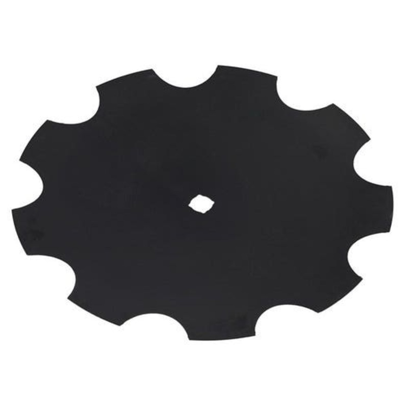 Disc Blade 18" Notched Edge 9 Gauge 7/8" Square x 1" Round fits Universal Tillage Disc Blades 565 18090107N