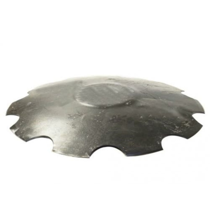 Disc Blade 22" Notched Edge 7 Gauge 1-1/8" Square Axle Raised Flat Center fits Universal Tillage Disc Blades 707FB 220703FN