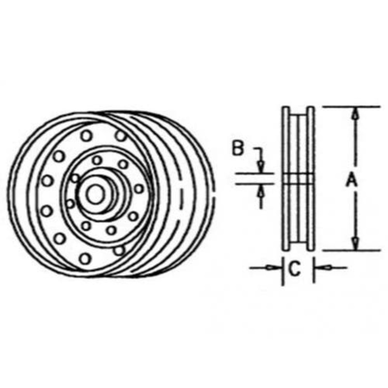 Fan Idler Pulley fits John Deere CTS 8820 9400 9450 9600 9610 9650 9500 9500 SH AH96292