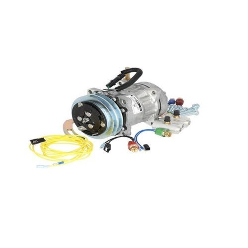 Air Conditioner Compressor Conversion Kit Sanden Style fits John Deere 6620 7720 4040 4230 4240 4350 4430 4440 4630 8430 8440 8630 8640