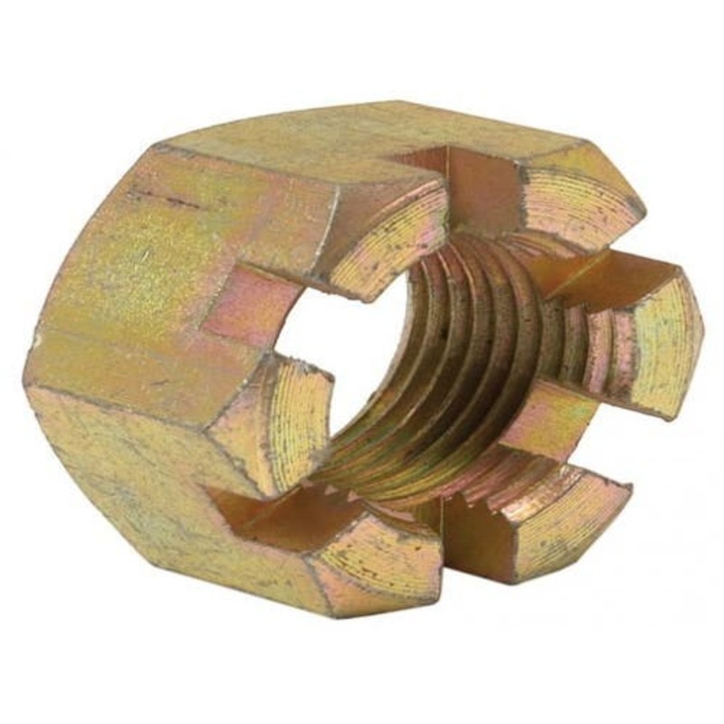Castle Nut - 1" fits John Deere 2040 3020 4040 4050 4230 4240 4250 4430 4440 4450 4630 4650 14H920 fits New Holland fits Ford E4NNF537AA 390767S36