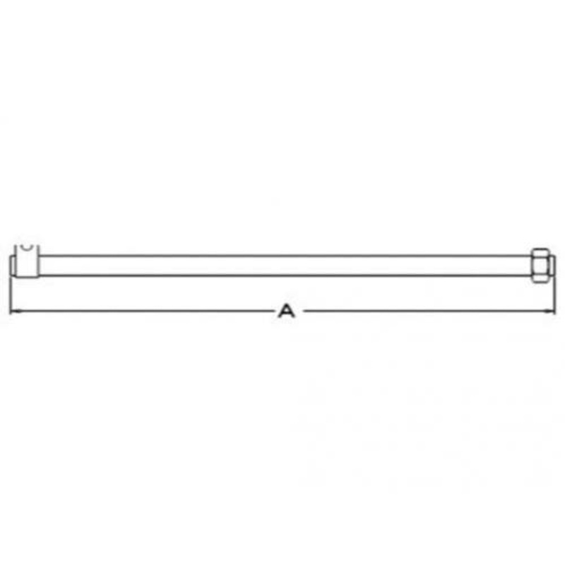 Center Tube - Right Hand fits Massey Ferguson 50 65 50 65 182517M91 fits Massey Harris 50