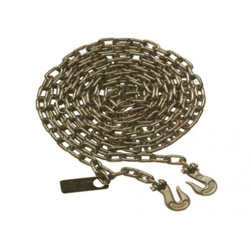Chain Assembly with ID Tag Grade 70 1/2" x 20 Feet fits Trailer & Towing Chains & Binders