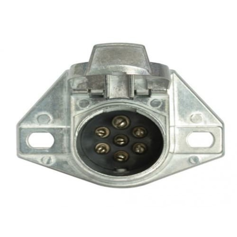 Vehicle End Connector 7-Way Pin Round fits Trailer & Towing Trailer Adapters & Connectors