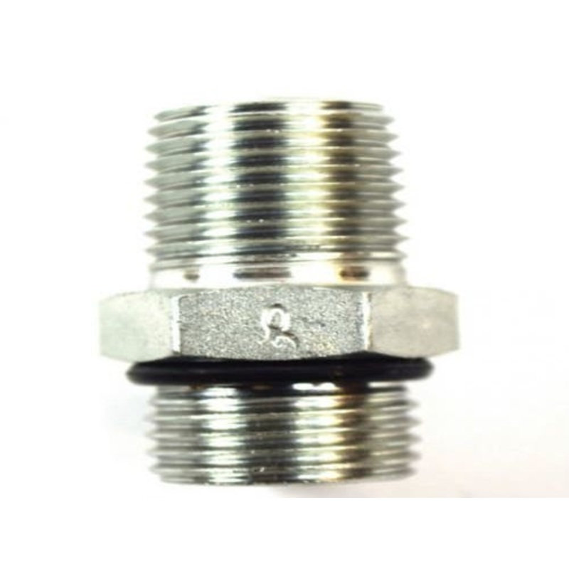 Brennan 6401-10-08 Hydraulic Fitting-Straight Thread to Pipe Male O-Ring 7/8-14 Male PipeThread " fits Case BR218-5441      fits Farm-Oyl BR330370