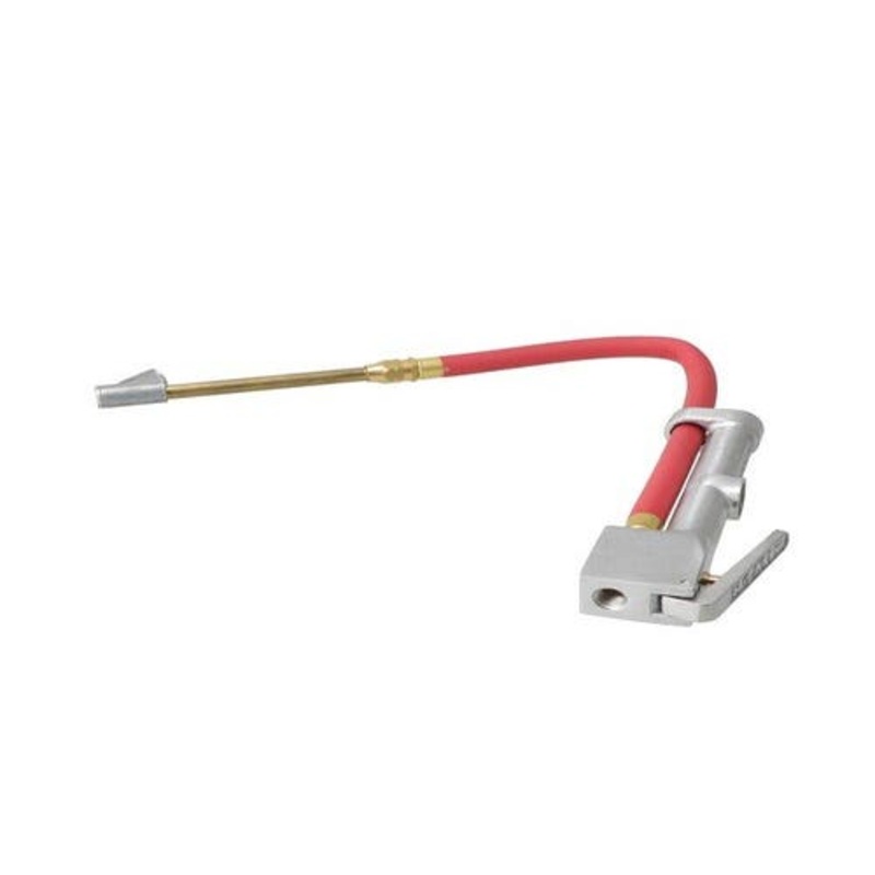 Milton Air Tool Inflator Gauge - Straight Foot Dual Head w/ 15" Hose fits Tools Air Compressor Accessories