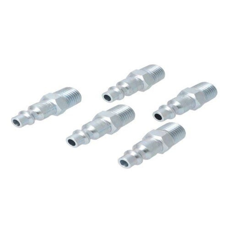 Milton Air Tool Plug - Male M-Style 1/4" 5-pk fits Tools Air Compressor Accessories