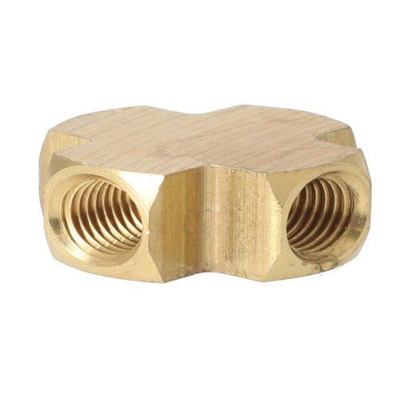Milton Air Tool Fitting - Brass Cross Female 1/4" FNPT fits Tools Air Compressor Accessories