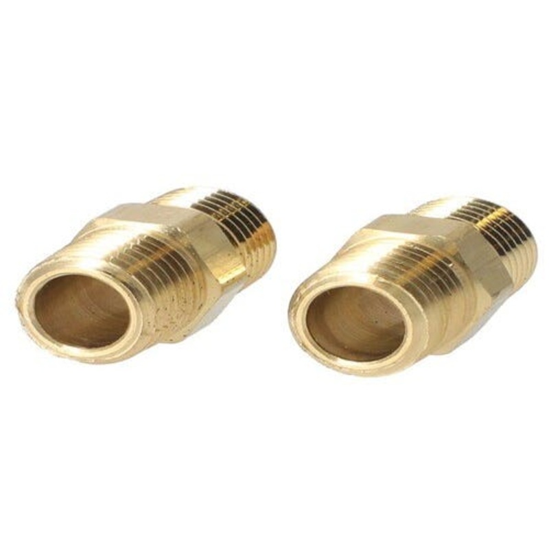 Milton Fitting - Hex Nipple 1/4" MNPT 2-pk fits Tools Air Compressor Accessories