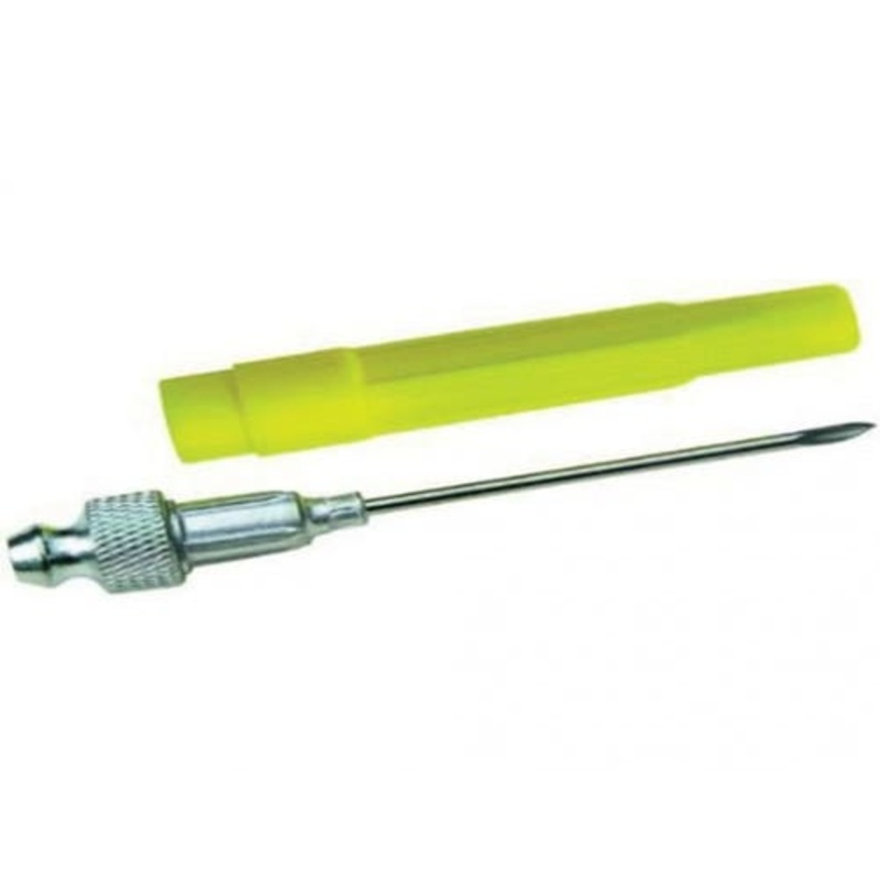 Needle Grease Adapter- Injector Needle ,18G 2-1/2" Long with Cap fits Tools Grease Guns & Oilers