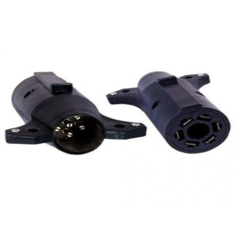 Trailer Adapter 7-Way RV To 6-Way Round fits Trailer & Towing Trailer Adapters & Connectors