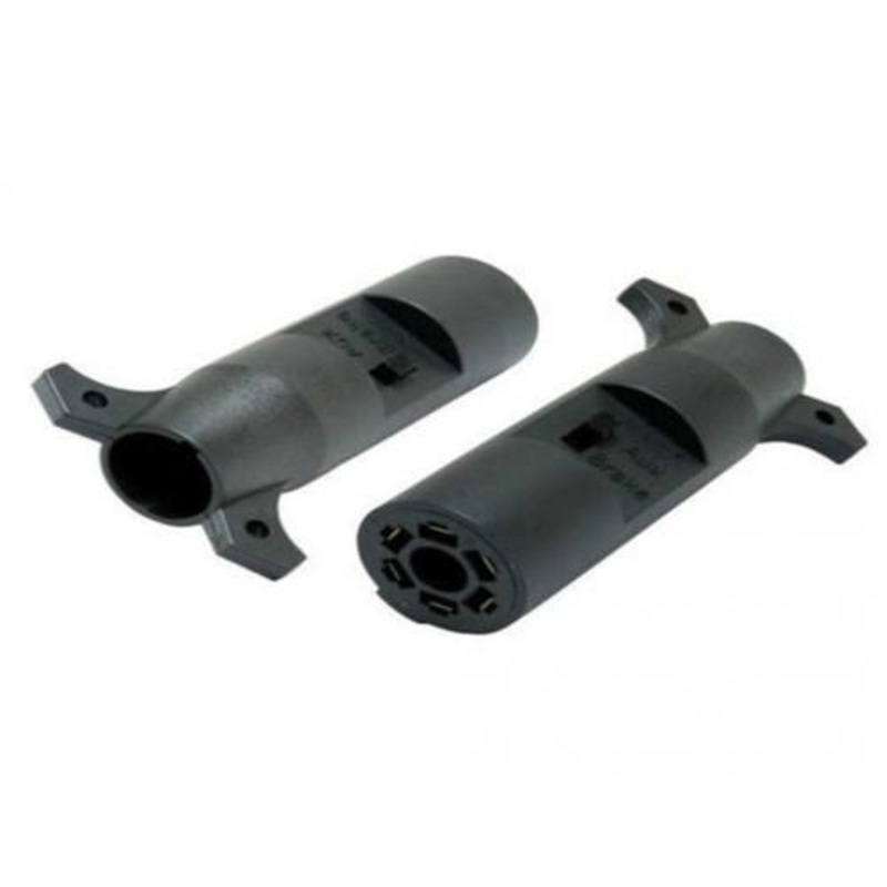 Trailer Connector 7-RV to 6-way w/Brake Pin Switch and Center Pin Switch fits Trailer & Towing Trailer Adapters & Connectors