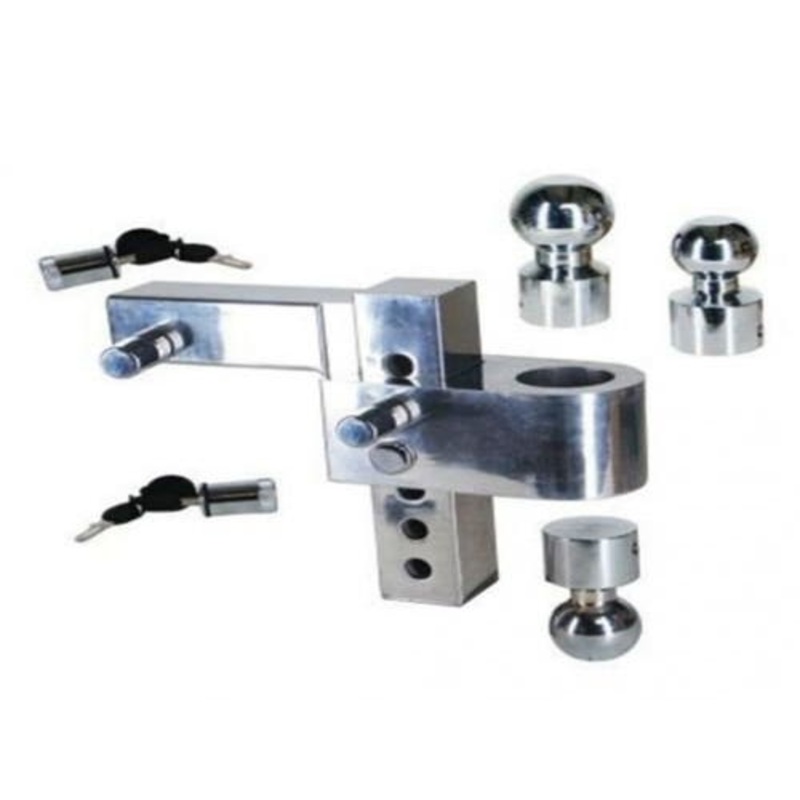 Trailer Hitch Aluma-Tow 3 Ball Hitch 1-7/8" 2" and 2-5/16" 6-7/8" Drop or Rise fits Trailer & Towing Trailer Ball Mount Hitches