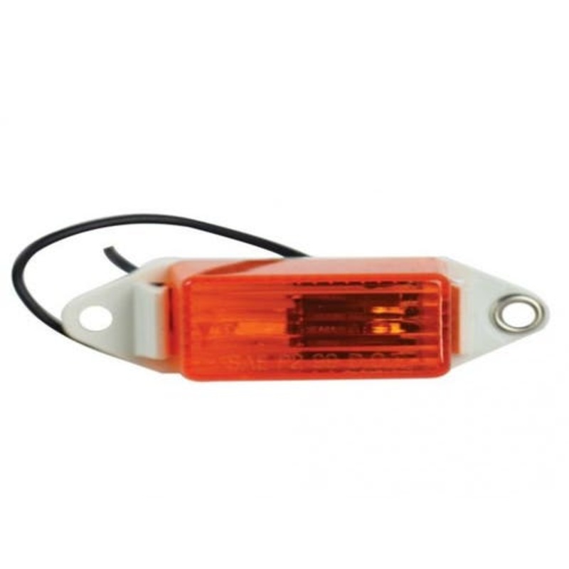 Trailer Marker and Clearance Light w/Mounting Base Amber 3-1/4" x 1" fits Trailer & Towing Trailer Lighting