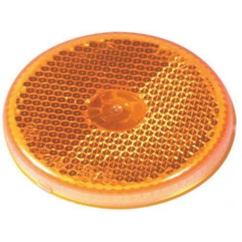 Trailer Marker Light 2-Prong Amber 2-1/2" Round fits Trailer & Towing Trailer Lighting