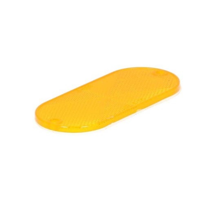 Trailer Reflector Amber Oval 4-3/8" x 1-7/8" fits Trailer & Towing Trailer Reflectors