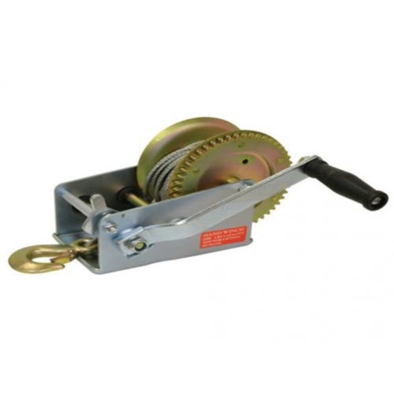 Trailer Side Wind Winch with 10' Cable - 2,500 lb. fits Trailer & Towing Trailer Winches