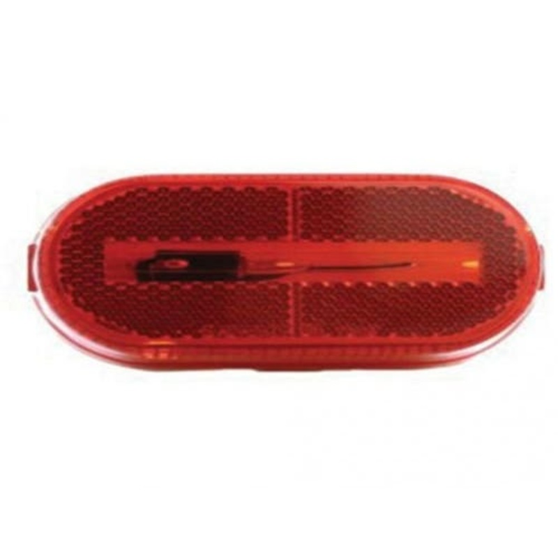 Trailer Single Bulb Red Marker and Clearance Light 4-1/8" x 2" fits Trailer & Towing Trailer Lighting