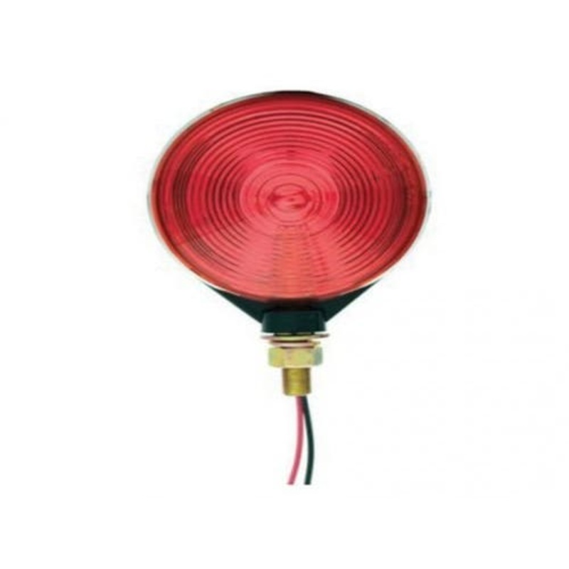 Trailer Single Face Red Pedestal Mount Light 4-1/8" fits Trailer & Towing Trailer Lighting