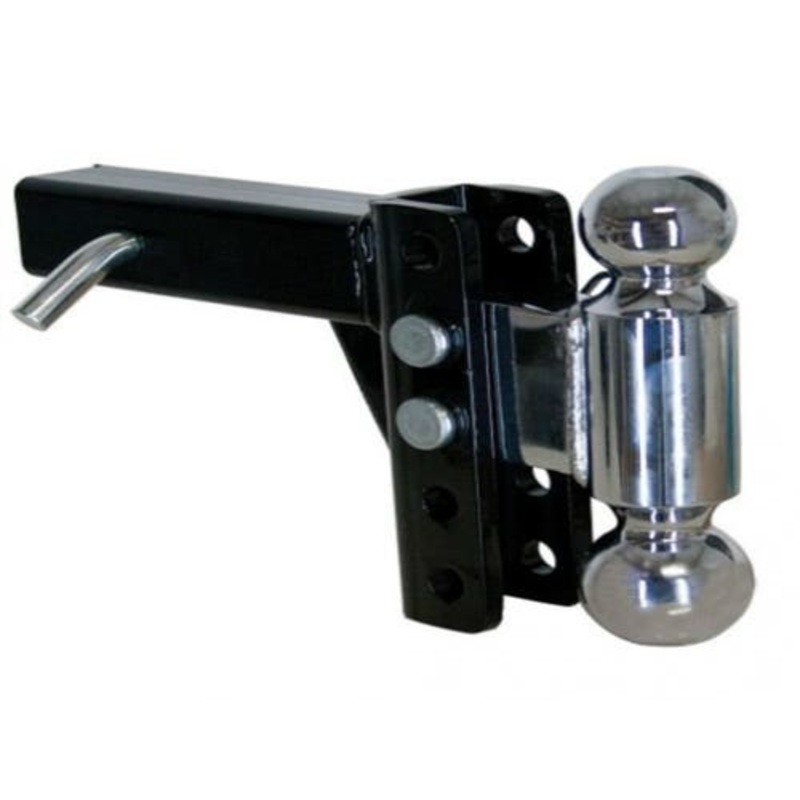 Trailer Steel-Tow 5 Adjustable Steel Dual Ball Mount 2" & 2-5/16" - 5" Drop or Rise fits Trailer & Towing Trailer Ball Mount Hitches