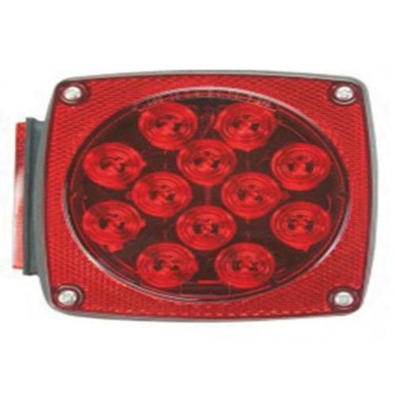 Trailer Tail Light LED Left-Side Red w/Stop and Turn indicator 4-1/2" Square fits Trailer & Towing Trailer Lighting