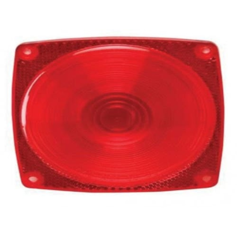 Trailer Tail Light Red Replacement Lens 4-1/2" Square fits Trailer & Towing Trailer Lighting