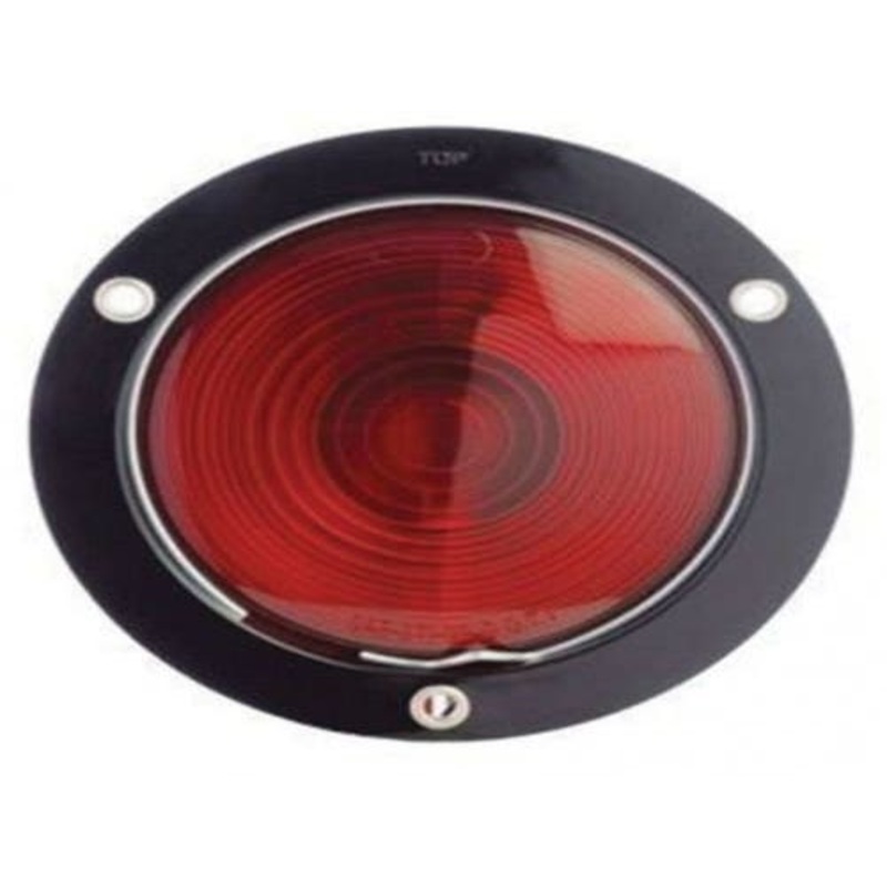 Trailer Tail Light Red w/Stop and Turn Indicator 4" Round fits Trailer & Towing Trailer Lighting