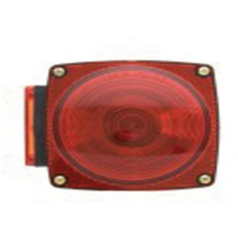 Trailer Tail Light Right-Side Red w/Stop and Turn indicator 4-1/2" Square fits Trailer & Towing Trailer Lighting