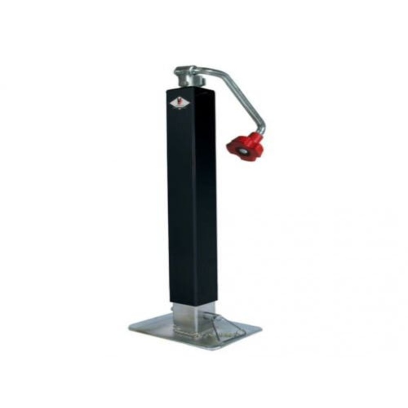 Trailer Top Wind Square Tube Jack with Zerk Fitting - 7,000 lb. fits Trailer & Towing Trailer Jacks