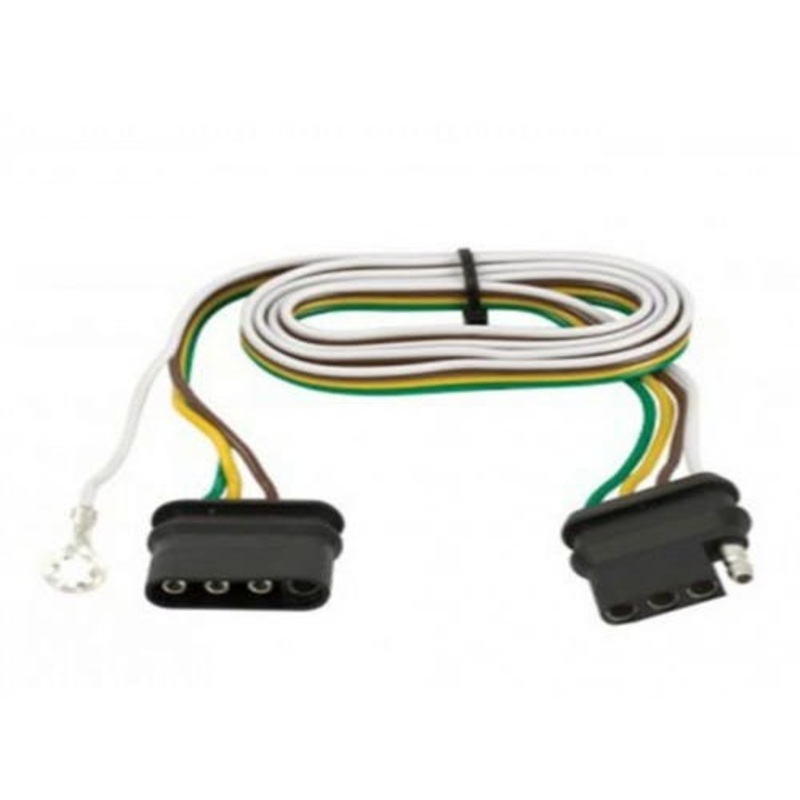 Trailer Wire Connector 4-Pole Flat fits Trailer & Towing Trailer Wiring