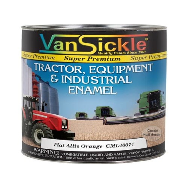 Fiat Allis Orange Tractor Quart fits Paint Allis Chalmers