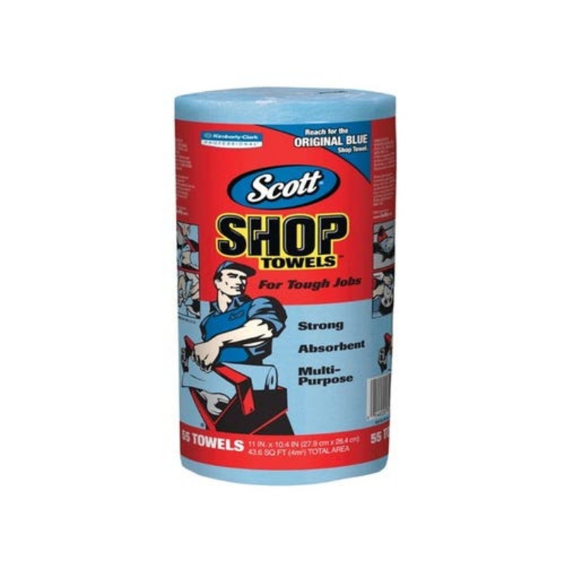 Scott Blue Shop Towels - 55 Sheets fits Shop Towels / Cleaners Shop Towels