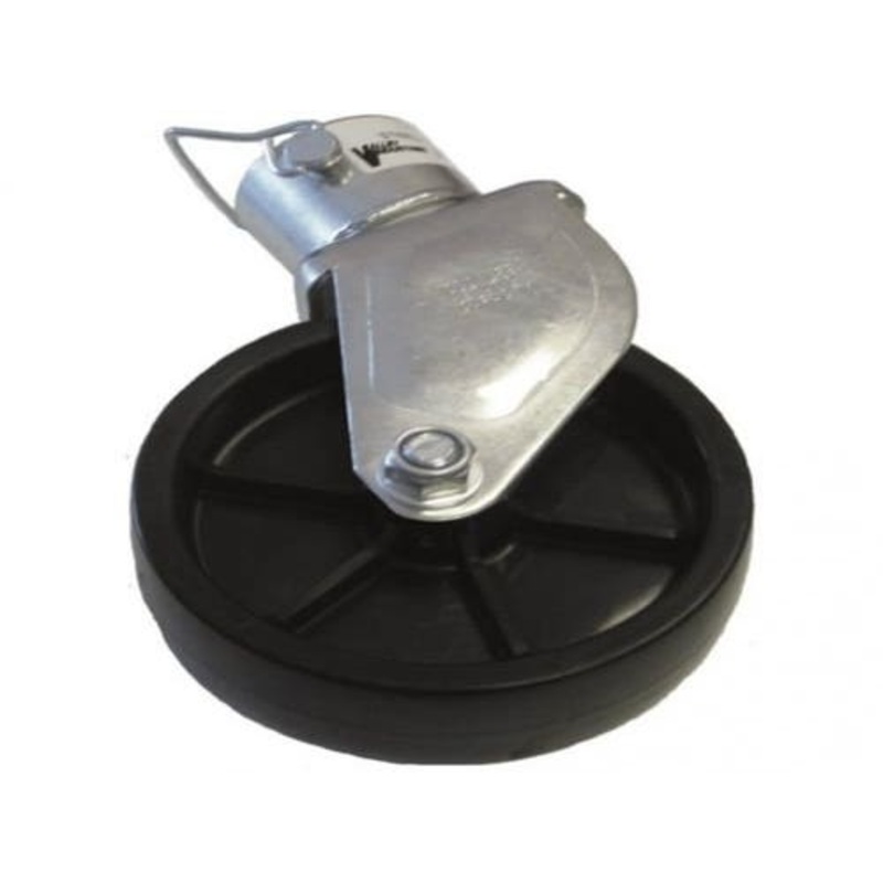 Trailer Jack A-Frame Wheel Assembly w/Pin Poly fits Trailer & Towing Trailer Jacks