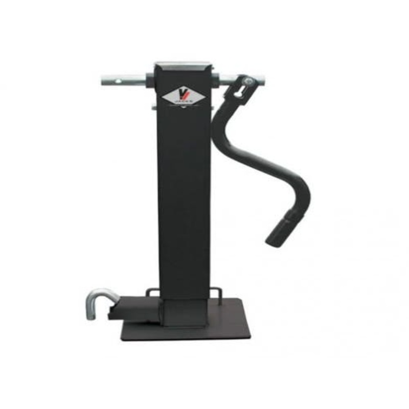 Trailer Side Wind Jack with Zerk Fitting Heavy Duty - 12,000 lb. fits Trailer & Towing Trailer Jacks