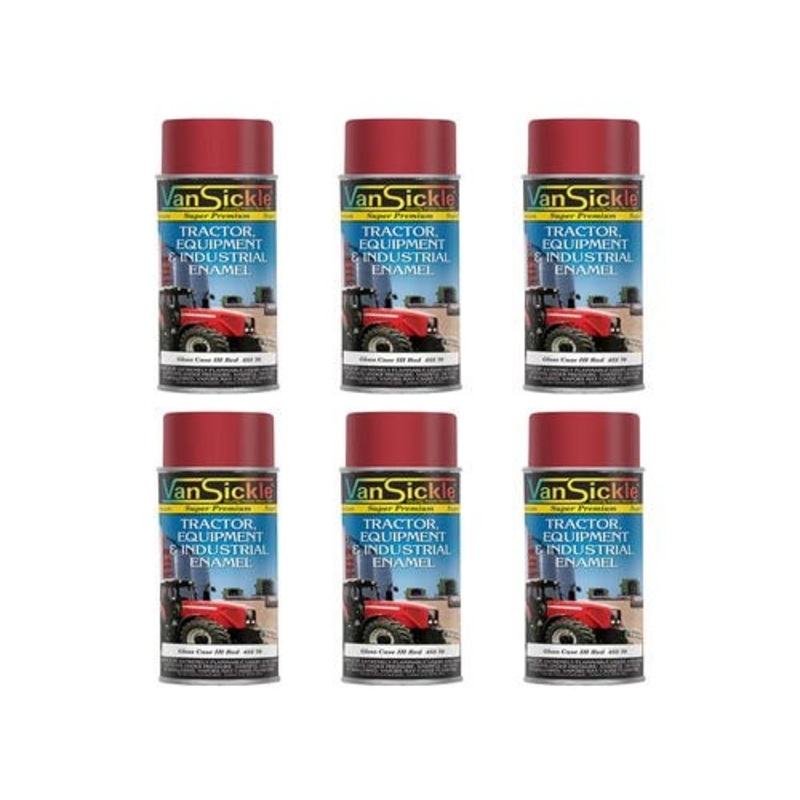Farmall Case IH Red Tractor Aerosol 6-Pack fits Paint Case Case IH