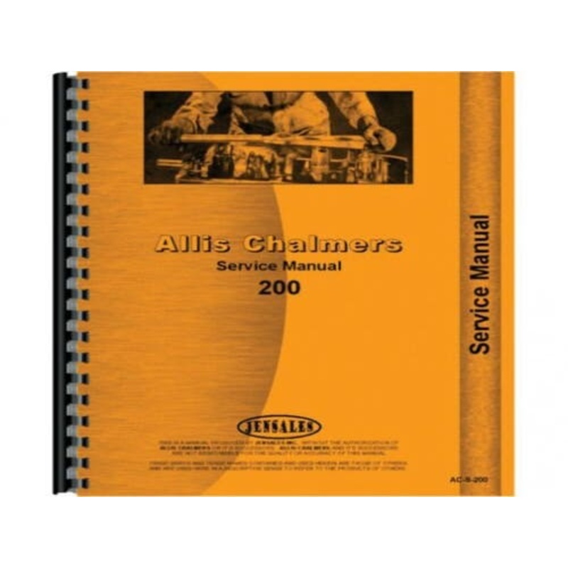 Service Manual fits Allis Chalmers 200