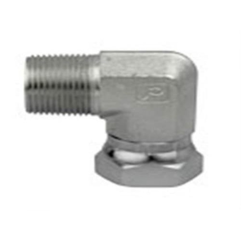 Brennan 1501-06-08 Hydraulic Adapter Union 90 3/8" Male 1/2" Female Swivel fits Farm-Oyl BR330191 fits John Deere BRX2107-6-8 fits Tisco BR60UA-06X08