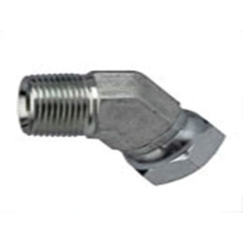 Brennan 1503-06-06 Hydraulic Adapter Union 45 3/8" Male 3/8" Female Swivel fits Case BR218-935 fits Farm-Oyl BR330185 fits John Deere BRJD174
