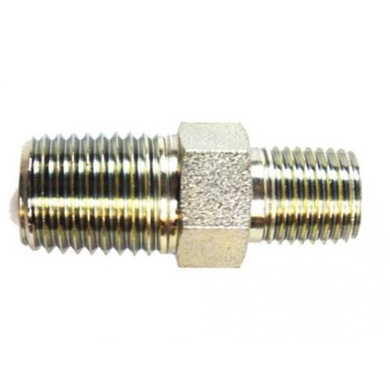 Brennan 5404-08-06 Hydraulic Male Hex Nipple 1/2" Male NPT 3/8" Male NPT